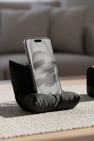 Yastık Tasarımlı Dekoratif Telefon Standı Çok Renkli