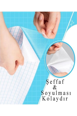 Dijifix Yapışkanlı Asetat 80micron 2mx45cm Şeffaf 1 Adet Şeffaf