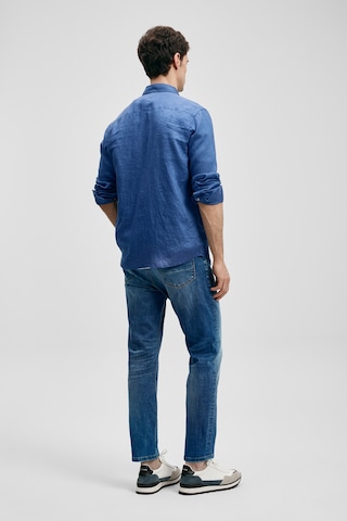 Lufian Beneflec Smart Jean Erkek Pantolon Slim Fit Mavi Mavi 111200228100300