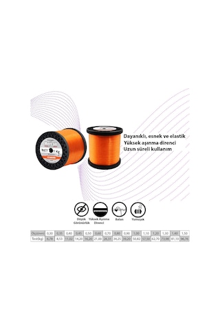Mercan Standart 1 Kg Turuncu Bobin Misina
