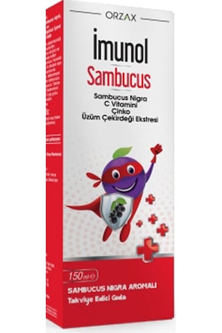 Orzax İmunol Sambucus Şurup 150 Ml