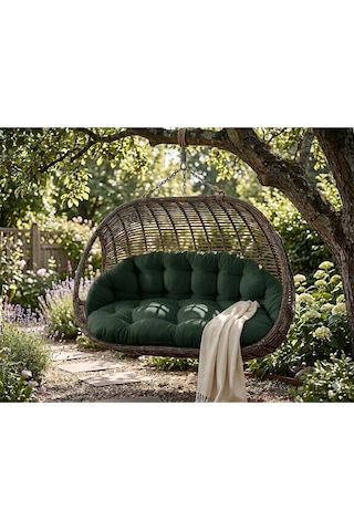 Çift Kişilik Salıncak Minderi Sadece Minder 60x120 Cm Oturma Yeşil Çift Kişilik Salıncak Minderi Sadece Minder 60x120 Cm Oturma Yeşil