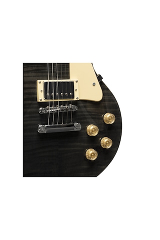Stagg Les Paul Elektro Gitar Sel-dlx Tr Blk