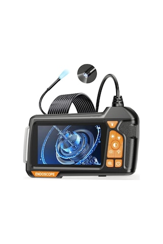 20 Metre Çantalı Endoskop Yılan Kamera Ip67 Su Geçirmez 4.3"hd Ekranlı Ledli Tek Kameralı