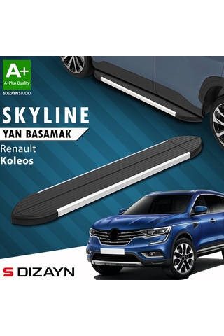 S-dizayn Renault Koleos 2 Skyline Aluminyum Yan Basamak 163 Cm 2016 Üzeri A+ Kalite