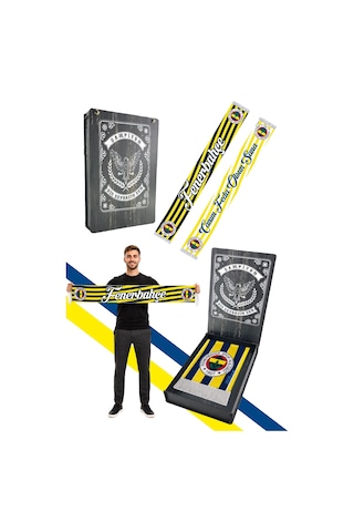 Fenerium Unısex Canım Feda Olsun Sana Şal Lazer Kutu Hediyeli Lacivert