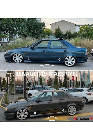 Renault 19 Sağ Sol Marşpiyel Tk.-fiberglass-boyasız
