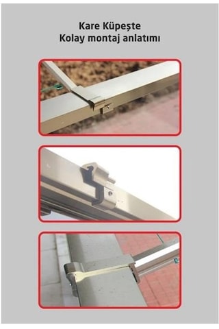 Balkon Çamaşır Kurutma Askısı Dikdörtgen Küpeşte 60X25 Bronz