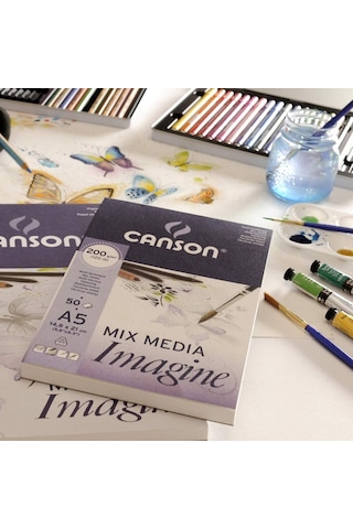 Canson Mix Media Imagine - A5 - 200Gr - 50Yp