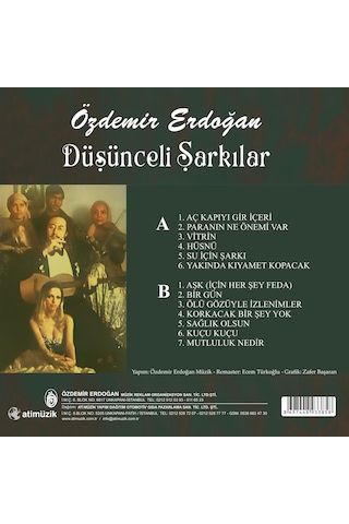Özdemir Erdoğan - Düşünceli Şarkılar Plak