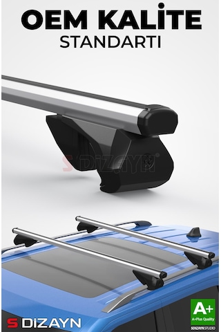 S-dizayn Porsche Cayenne S-bar Atlas V1 Ara Atkı Tavan Taşıyıcı Barı Gri 120 Cm 2002-2011 A+ Kalite