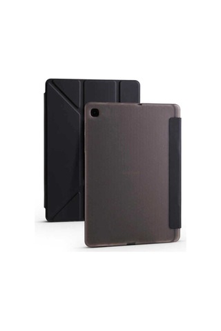 Galaxy Tab S6 Lite P610 Kılıf Zore Tri Folding Kalem Bölmeli Standlı Kılıf Kapaklı Kılıf