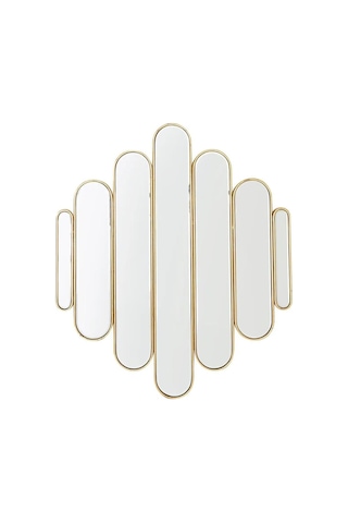 Tr 73x80 Konsol Aynası/lüks Ayna/dekor Aynası/salon Aynası/çerçeveli Duvar Aynası Gold 70 X 80 Diğer