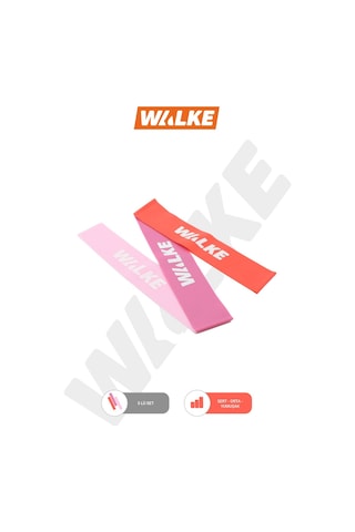 Walke 3 'lü Pilates Bandı Plates Egzersiz Direnç Lastiği Seti
