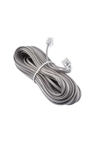 Telefon Kablosu 5 Metre Jacklı Rj11 Köken Kablo Adsl Modem Kablo