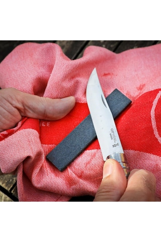 Opinel Küçük Bileme Taşı, Bıçak Ve Bıçak Bilemek İçin, Uzunluk: 10 Cm, 254637, Gri