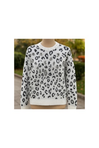 Ayda Boncuk Detaylı Angora Bluz Ekru - 783832599 Ekru
