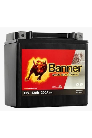 Banner Bike Bull Agm 51214 Ytx14-bs 12 V 12 Ah 1