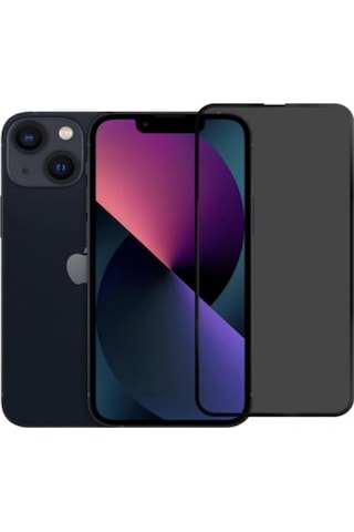 Apple Uyumlu iPhone 13 Pro Hayalet Privacy Görünmez Tam Kaplayan Kırılmaz Cam Ekran Koruyucu