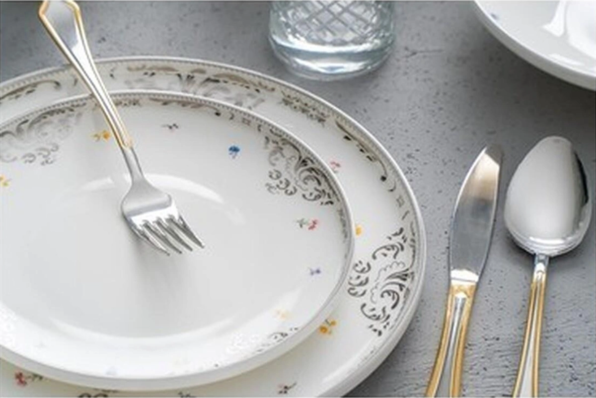 Şirin Eşyalarım Cordelia 57 Parça Porselen 12 Kişilik Yemek Takımı Süt Beyazı