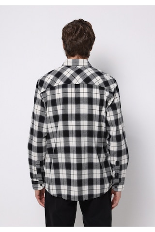 Colin's Colins Regular Fit Shirt Neck Ekoseli Erkek Siyah Uzun Kol Gömlek Cl1076512 Q1.v1 Blk Siyah