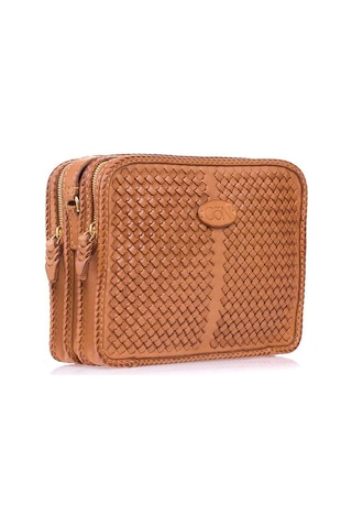 GÖN Gön Handmade Kadın Çapraz Askılı Çanta Camel