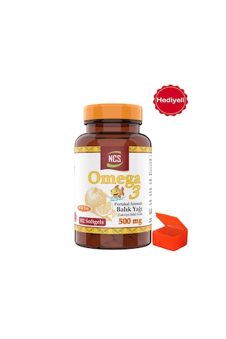 Ncs Omega 3 Portakal Aromalı Çocuklar Için Balık Yağı 102 Softgel