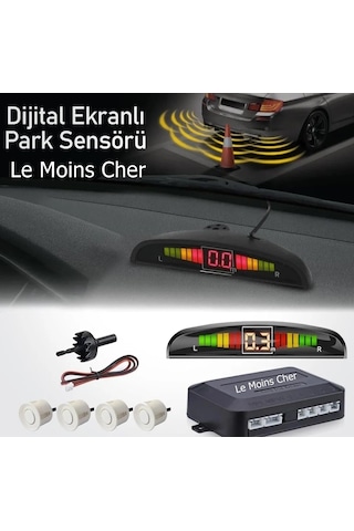 Volvo Xc90 Dijital Ekranlı Araç Park Sensörü Beyaz Renk Ses Ikazlı