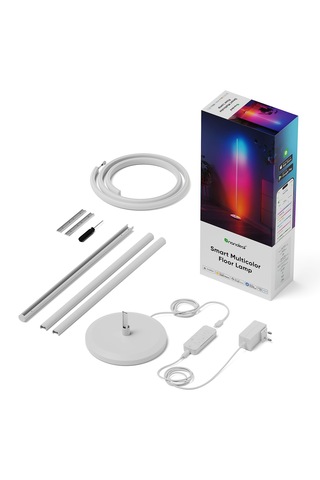 Nanoleaf Akıllı Rgbw Dikey Aydınlatma Yer Lambası Matter, App Kontrollü, Google Home, Alexa, Apple H Beyaz