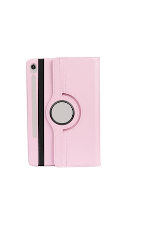 Tuva Teknoloji Galaxy Tab S9 Uyumlu Dönebilen Standlı Kılıf-pembe Tablet Kılıfı