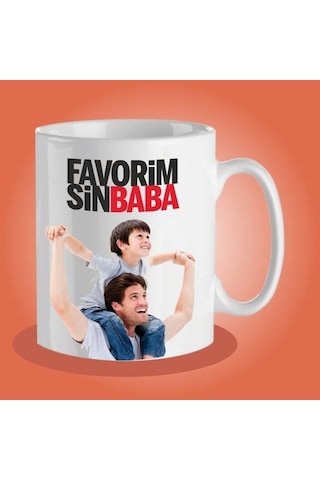 Babalar Günü Resim Baskılı Kupa Bardak-7