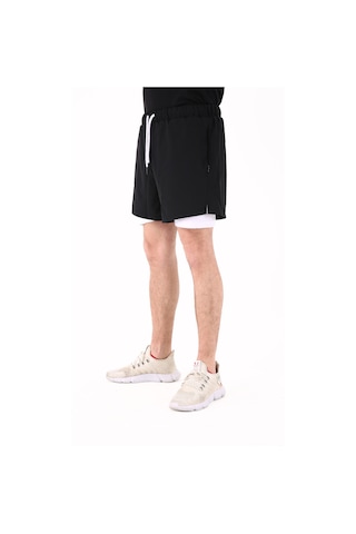 Scorp Extreme Pro Kısa Taytlı Erkek Şort Siyah Beyaz STANDART