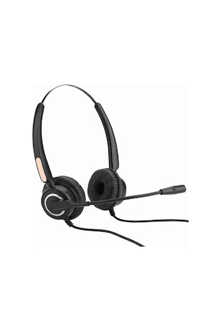 Moveevo H500d-rj9 Profesyonel Konuşma Kulaklığı - Gürültü Engelleme Mikrofonlu, Ses Kontrolü Ve Uzun Süre Kullanim İçin Ergonomik Tasarım H500d-rj9