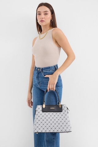 Armine 010176 Baskılı Çanta - Gri 001