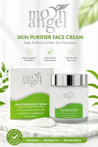 Skın Purifier Krem Karma Ve Yağlı Ciltler İçin Yağ Dengeleyici Yüz Kremi Niacinamide & Hyaluronic Acid 100 Ml