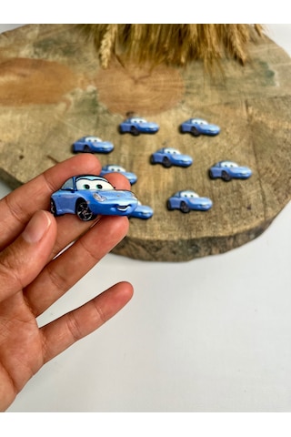 Mr. Home Ahşap Uv Baskılı Arabalı Figür-uv Baskılı Magnet Figür