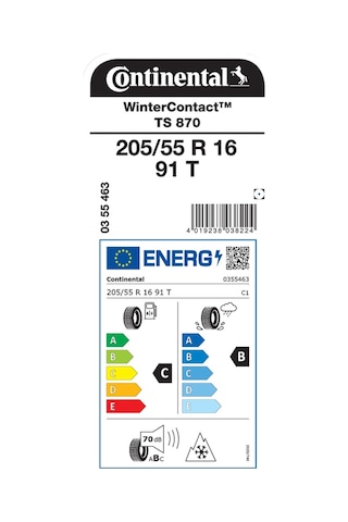 Continental 205/55 R16 91T TS870 Kış Lastiği 2025