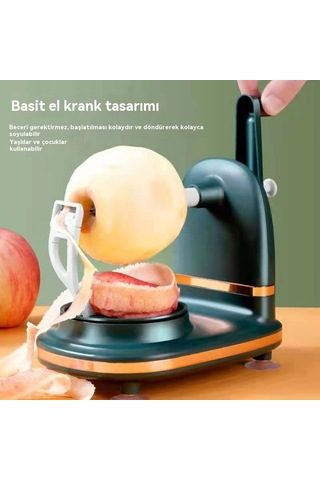 Ev Tipi Elle Çalıştırılan Meyve Soyucu Açık Yeşil 004