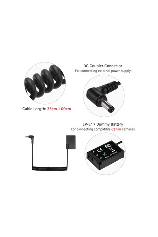 Youtek Canon Lp-e17 Yedek Pil Adaptörü - 77d/200d/750d/800d İçin Uyumlu