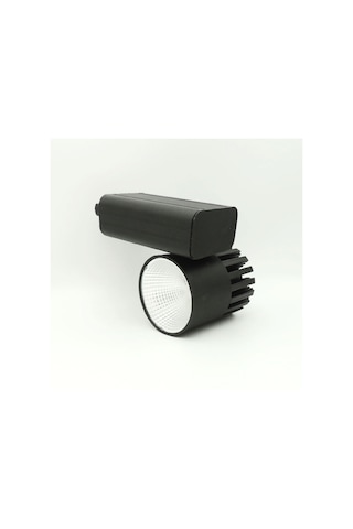 Silindir Raylı Tasarruflu Led Spot Armatür Lamba 40 Watt Siyah