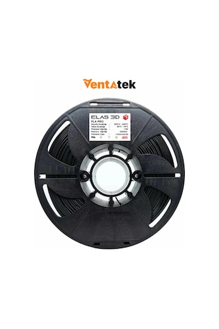 Elas 3d Siyah Pla Pro Filament - 1.75mm - 1 Kg Elas 3d Siyah Pla Pro Filament - 1.75mm - 1 Kg