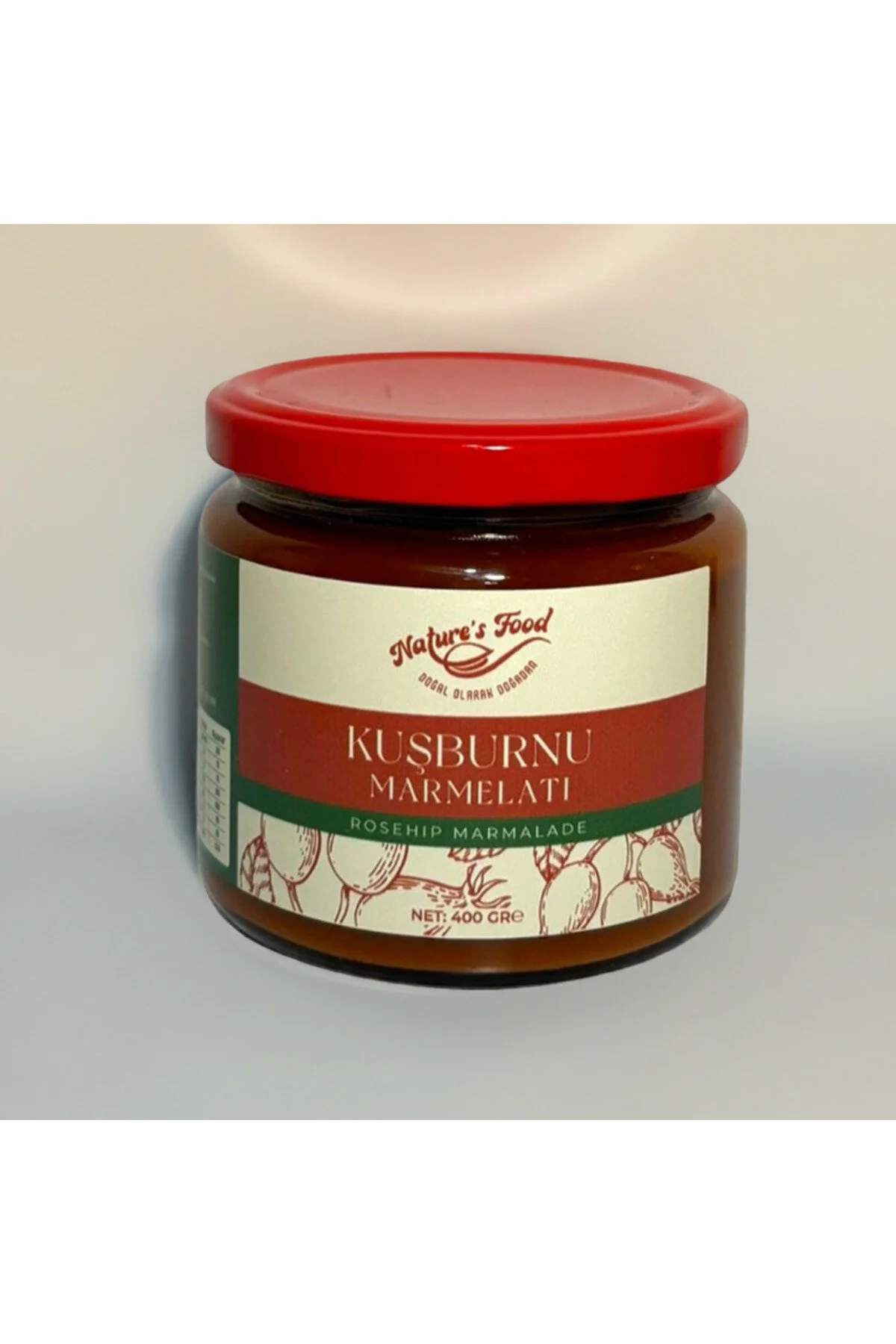 Natures Food Kuşburnu Marmelatı Şekersiz 400 G