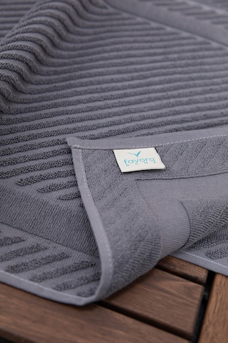 Leoline %100 Pamuk Premium 2'li Ayak Havlusu - Antrasit Antrasit