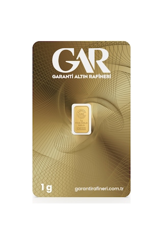 Garanti Gold 1 gr Gram Külçe Altın 24 Ayar