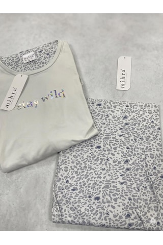 Miressa Kadın Uzun Pijama Takımı AÇIK GRİ