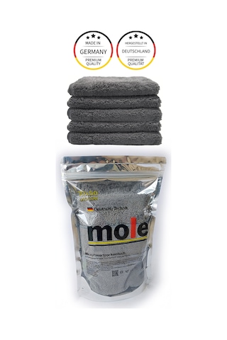 Mole Mikrofiber Çift Yüzlü Oto Kurulama Havlusu 50x70 440gsm