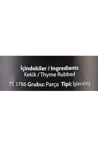 Plant Love Organic Bağdat Kekik Tuzluklu Cam 13 Gr Acı Kahverengi
