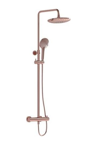 VitrA Aquaheat Bliss 240 A4720526 2f Termostatik Duş Sistemi, Bakır Bakır