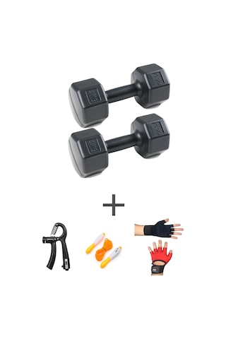 Ps Spor 4 Kg Dambıl Set 4kg 2 Adet Dambıl Body Eldiven Sayaçlı Ayarlanabilir El Yayı Ve Atlama Ipi