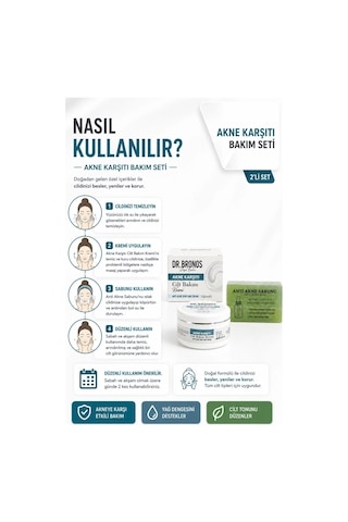 Dr. Bronos Anti Akne Cilt Bakım Kremi 150 ML + Anti Akne Sabunu
